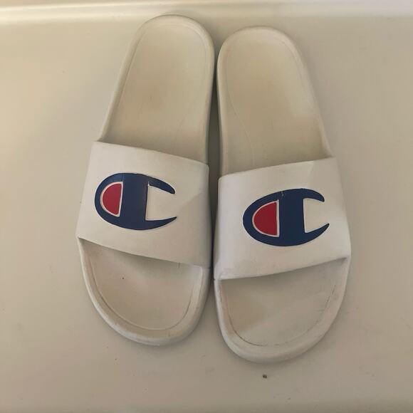 Unisex Slides Champion Sandals Women Size 8M Mens 10 Mint - Picture 2 of 6